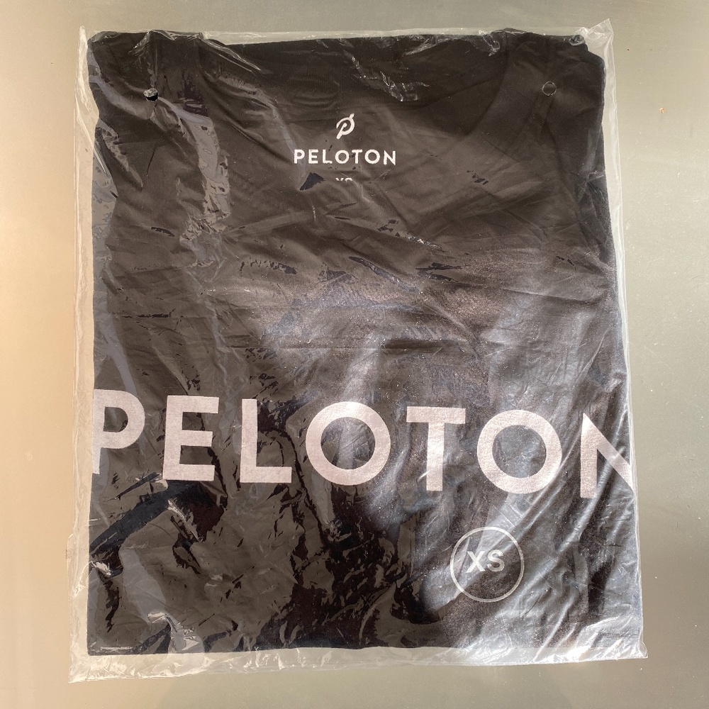 NWT - Peloton Black T-Shirt - Size XS Unisex